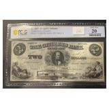 1857 "GOSPORT, INDIANA" $2.00 NOTE ***GRADED VF***