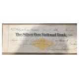 VINTAGE BANK CHECK-DATED "1900"??/"THE SILVER BOY