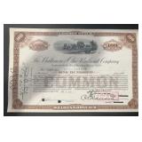 VINTAGE RAILROAD STOCK CERTIFICATE-"THE BALTIMORE