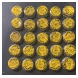 (25 COUNT) VINTAGE BOTTLE CAP-"GUNTHER VIRGINIA"/