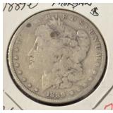 1889-O MORGAN SILVER DOLLAR (90% SILVER) (GOOD-6)