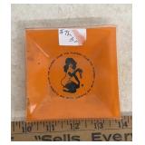 VINTAGE GLASS ASHTRAY-"THE PLAYBOY CLUB"