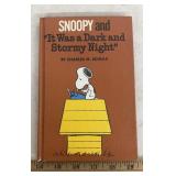 PEANUTS COLLECTIBLE-BOOK "SNOOPY AND IT WAS A DARK