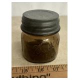 "BALL" "HALF PINT" FRUIT/CANNING JAR W/ZINC LID/