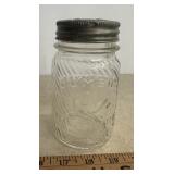 JUMBO PEANUT BUTTER JAR W/GLASS COVER & LID