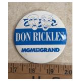 3" CONCERT COLLECTIBLE PINBACK-"DON RICKLES/MGM