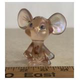 "FENTON" GLASS MOUSE FIGURINE