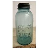 "BALL" "HALF GALLON" FRUIT/CANNING JAR W/ZINC LID