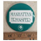 3" CONCERT COLLECTIBLE PINBACK-"MANHATTAN TRANSFER