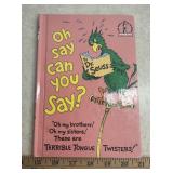"DR. SEUSS" BOOK-"OH SAY CAN YOU SAY?"