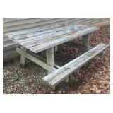 WOODEN PICNIC TABLE-MAY NEED SOME REPAIR