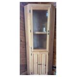 'HAND CRAFTED' CORNER CABINET-CHECK OUT THE PIC'S
