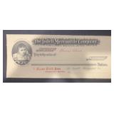 VINTAGE 'UNUSED' BANK CHECK-'ISDELL MERCHANTILE