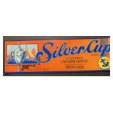 (5 COUNT)VINTAGE CRATE LABEL-'SILVER CUP'