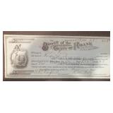 VINTAGE 'CANCELLED' BANK CHECK-DATED 1912