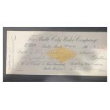 VINTAGE 'CANCELLED' BANK CHECK-DATED 1900