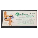 VINTAGE INK BLOTTER-'THE BARGAR METAL FABRICATING