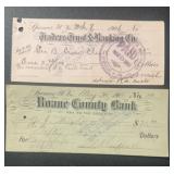 (2)'DIFFERENT' VINTAGE PAPER DOCUMENTS