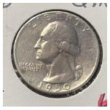 1950-D WASHINGTON QUARTER (90% SILVER) (XF) ***ASW