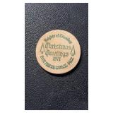 1971 'KNIGHTS OF COLUMBUS' ***WOODEN*** NICKEL