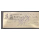 VINTAGE 'CANCELLED' BANK CHECK-DATED 1927