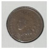 1902 INDIAN HEAD CENT (GOOD)