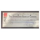 VINTAGE 'CANCELLED' BANK CHECK W/STAMP-DATED 1916