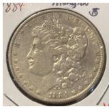 1884 MORGAN SILVER DOLLAR (XF) (90% SILVER)