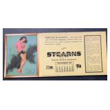 VINTAGE INK BLOTTER-'STEARNS'