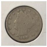 1908 LIBERTY V-NICKEL (G/AG)