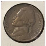 1942-D JEFFERSON NICKEL ***REVERSE-ROTATED***