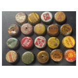 (19) VINTAGE BOTTLE CAPS-ASSORTED