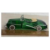 "AVON" GLASS PERFUME BOTTLE-GREEN CAR/EMPTY