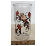 CHARACTER GLASS-CHARLIE BROWN/DATES "1950"