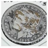 1896-S MORGAN SILVER DOLLAR (90% SILVER )GOOD)