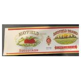 (5 COUNT)VINTAGE CAN LABEL-MAYFIELD BRAND