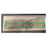 (5 COUNT) VINTAGE CRATE LABEL-VINCENNES APPLES/