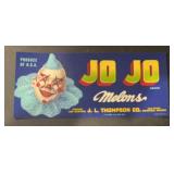 (6 COUNT) VINTAGE CRATE LABEL-JO JO