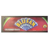 (5 COUNT) VINTAGE CRATE LABEL-BLU FAN