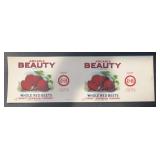 (5 COUNT) VINTAGE CAN LABEL-ARCADIA BEAUTY