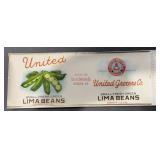 (5 COUNT)VINTAGE CAN LABEL-UNITED