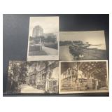 (4)VINTAGE POSTCARDS-ASSORTED/UNUSED