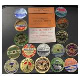 (19)VNTAGE 'FISHING LINE' LABELS-ASSORTED/1874-