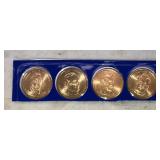 (4)PRESIDENTIAL DOLLAR COINS-ASSORTED/CHECK OUT