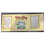 (5 COUNT)VINTAGE CAN LABEL-YEA CUP/EVAPORATED MILK