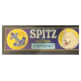 (4 COUNT) VINTAGE CRATE LABEL-SPITZ