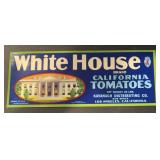 (5 COUNT) VINTAGE CRATE LABEL-WHITE HOUSE