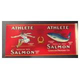 (5 COUNT) VINTAGE CAN LABEL-ATHLETE