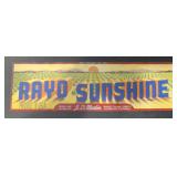 (5 COUNT) VINTAGE CRATE LABEL-RAYO SUNSHINE