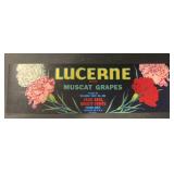 (5 COUNT) VINTAGE CRATE LABEL-LUCERNE
